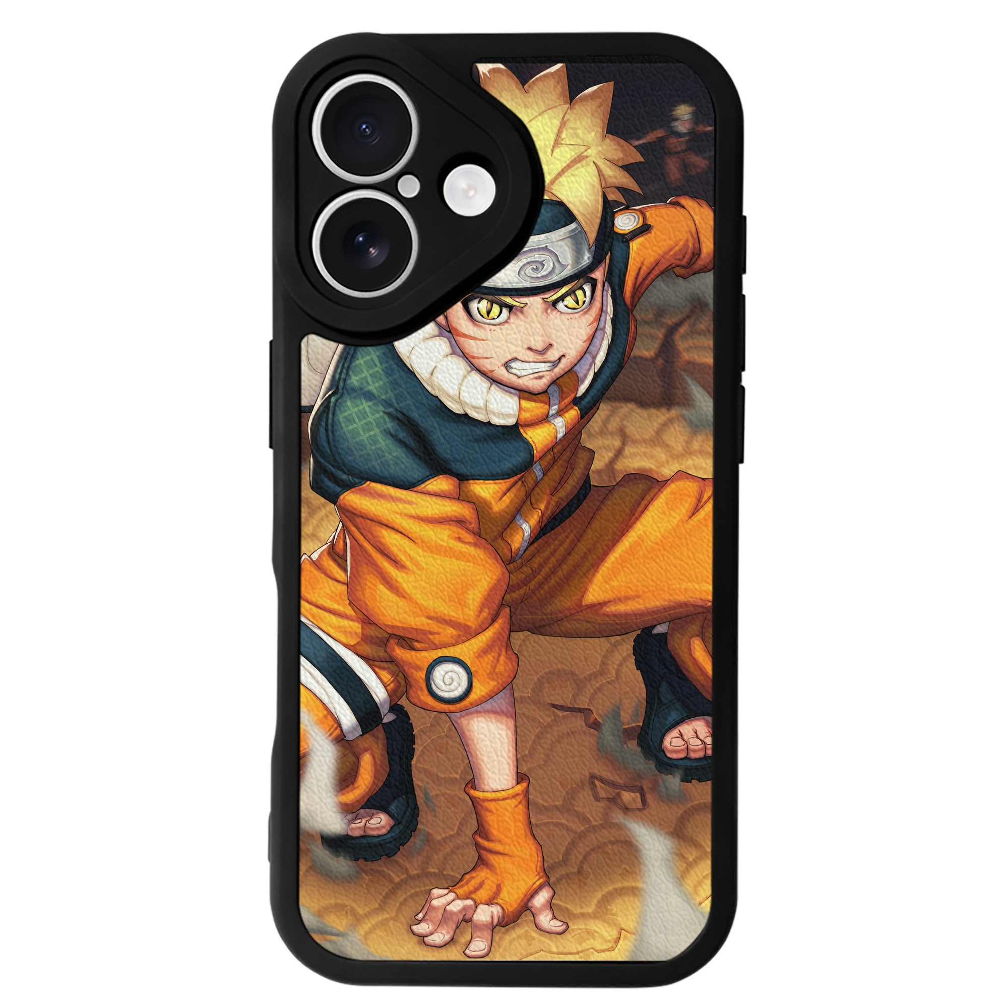 （画像用） NARUTO -ナルト- NARUTO -ナルト- 疾風伝 【iPhone 16シリーズ対応】シリコンスマホケース（レザー調） 材質：シリコン